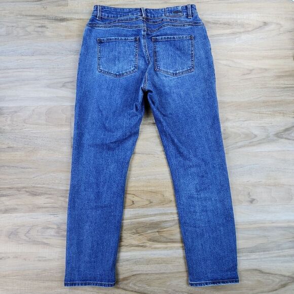 ☔️🔸️Prana True Blue Buxton Button Fly Crop Ankle Jeans Size 4 - Picture 4 of 10